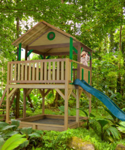 Kinderspielturm Simba auf Stelzen mit Rutsche